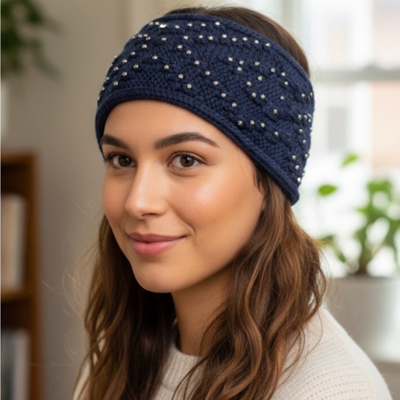 Fashion accessories headband in navy - Picture 1 of 3